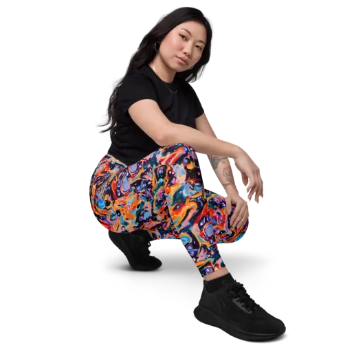 Molten Voltage on a Leggings with Pockets