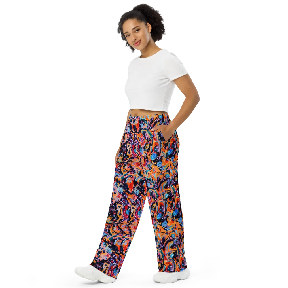 Molten Voltage on Wide-Leg Pants — Left Front