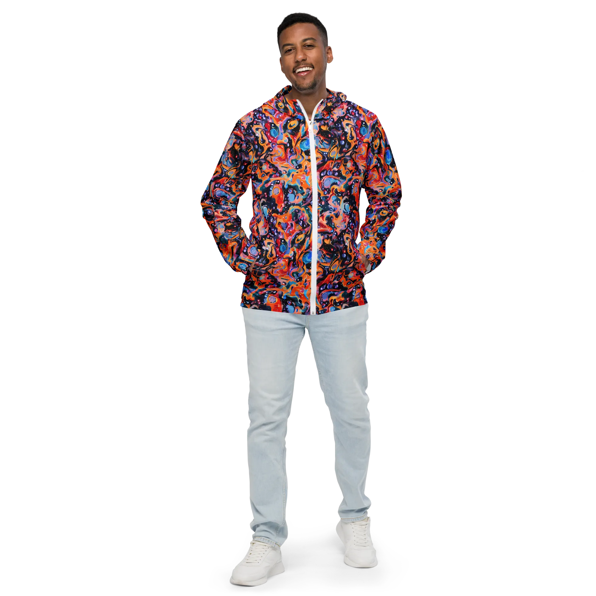 Molten Voltage on Men's Windbreaker — Front