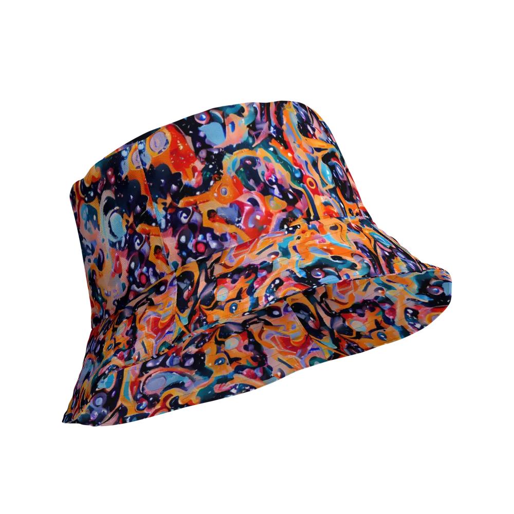 Molten Voltage on Reversible Bucket Hat — Product details Outside