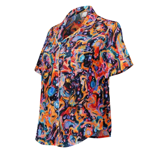 Molten Voltage on a Women's Short Sleeve Pajama Top