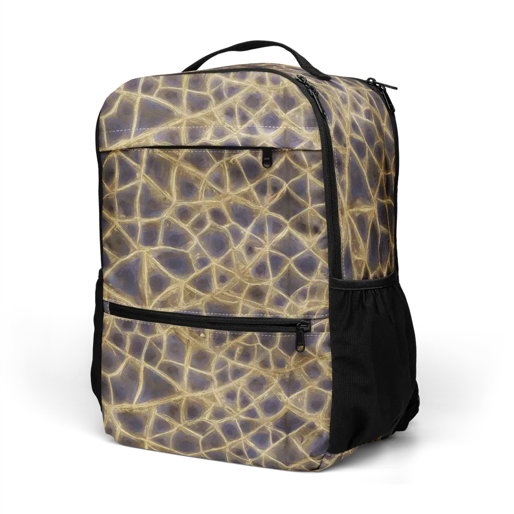 Gilded Labyrinth on Utility Backpack — Left Front