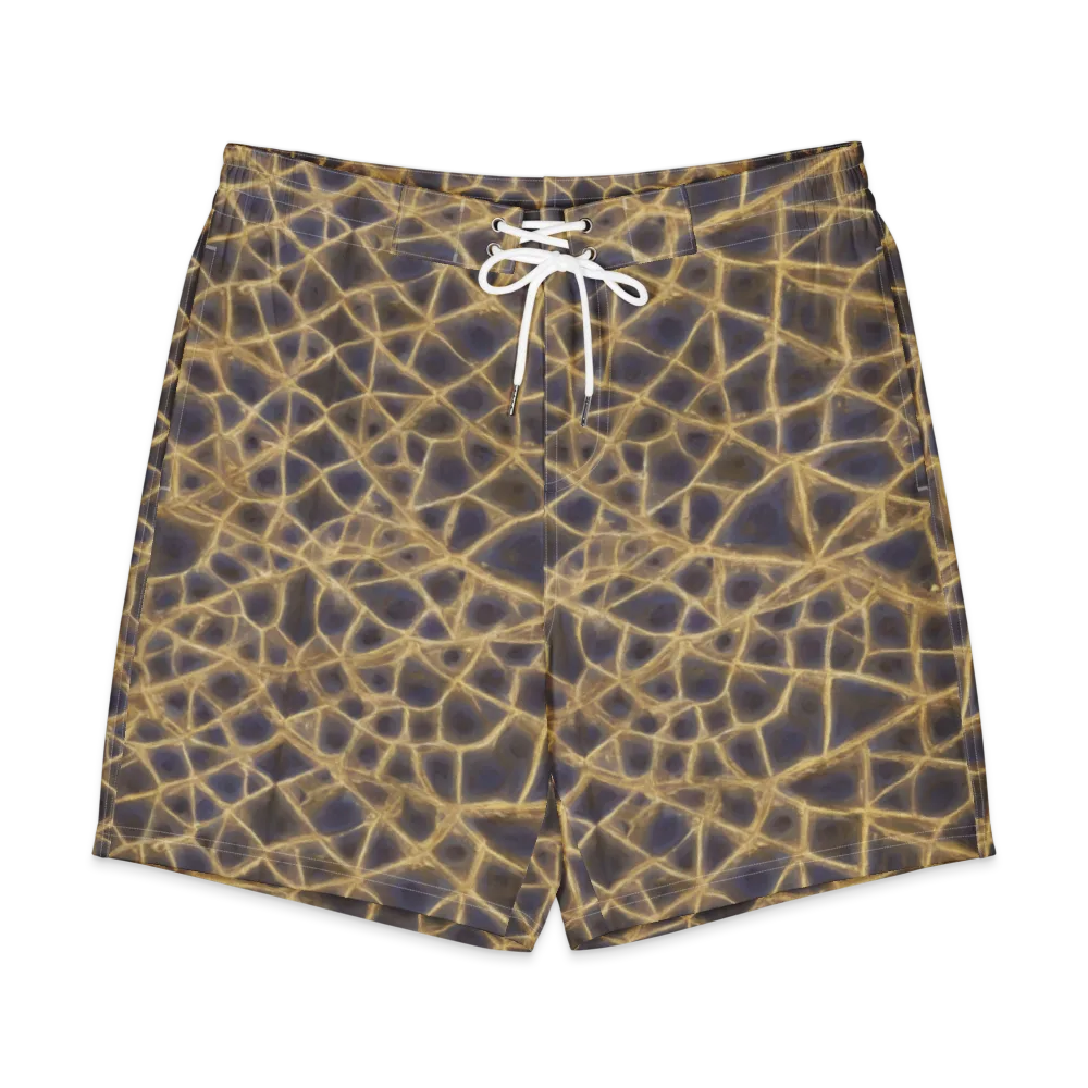 Gilded Labyrinth on Men's Board Shorts — Front