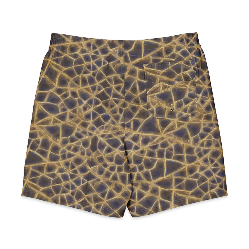 Gilded Labyrinth on Men's Board Shorts — Back