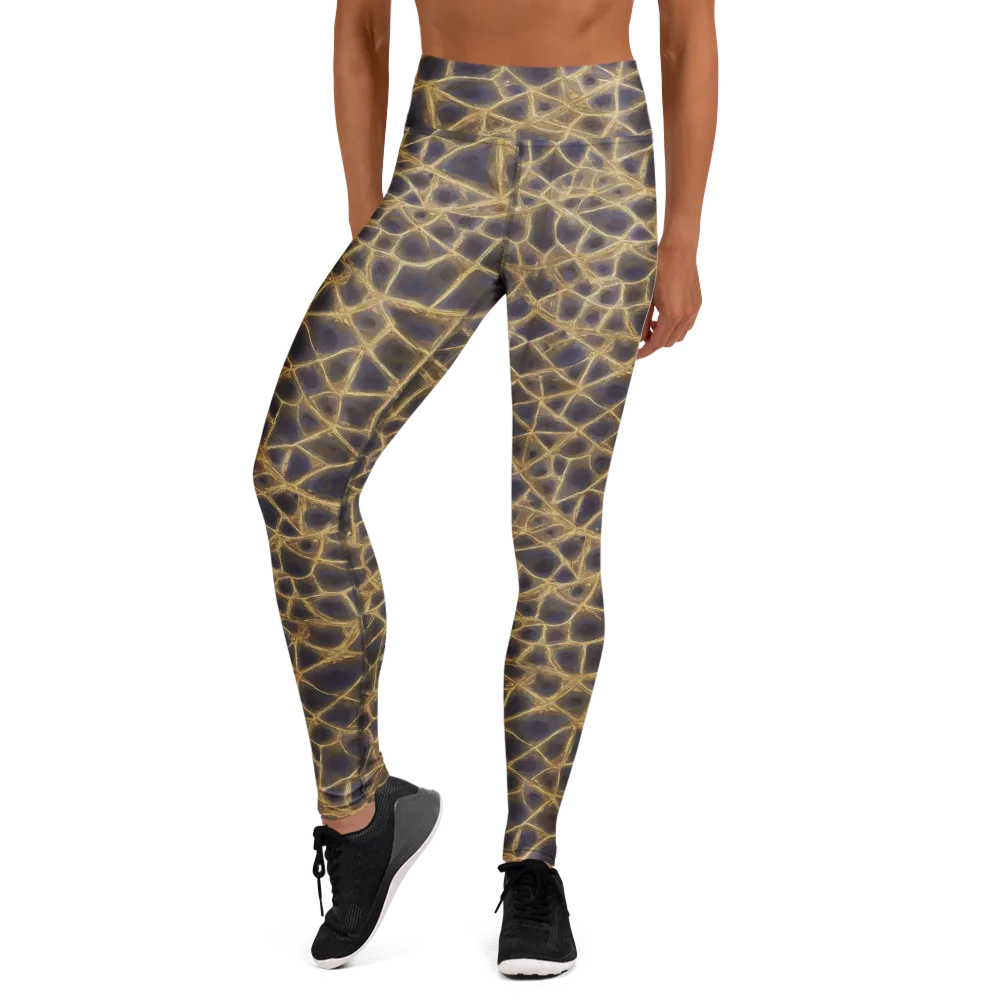 Gilded Labyrinth on Yoga Leggings — Front