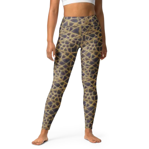 Gilded Labyrinth on a Yoga Leggings