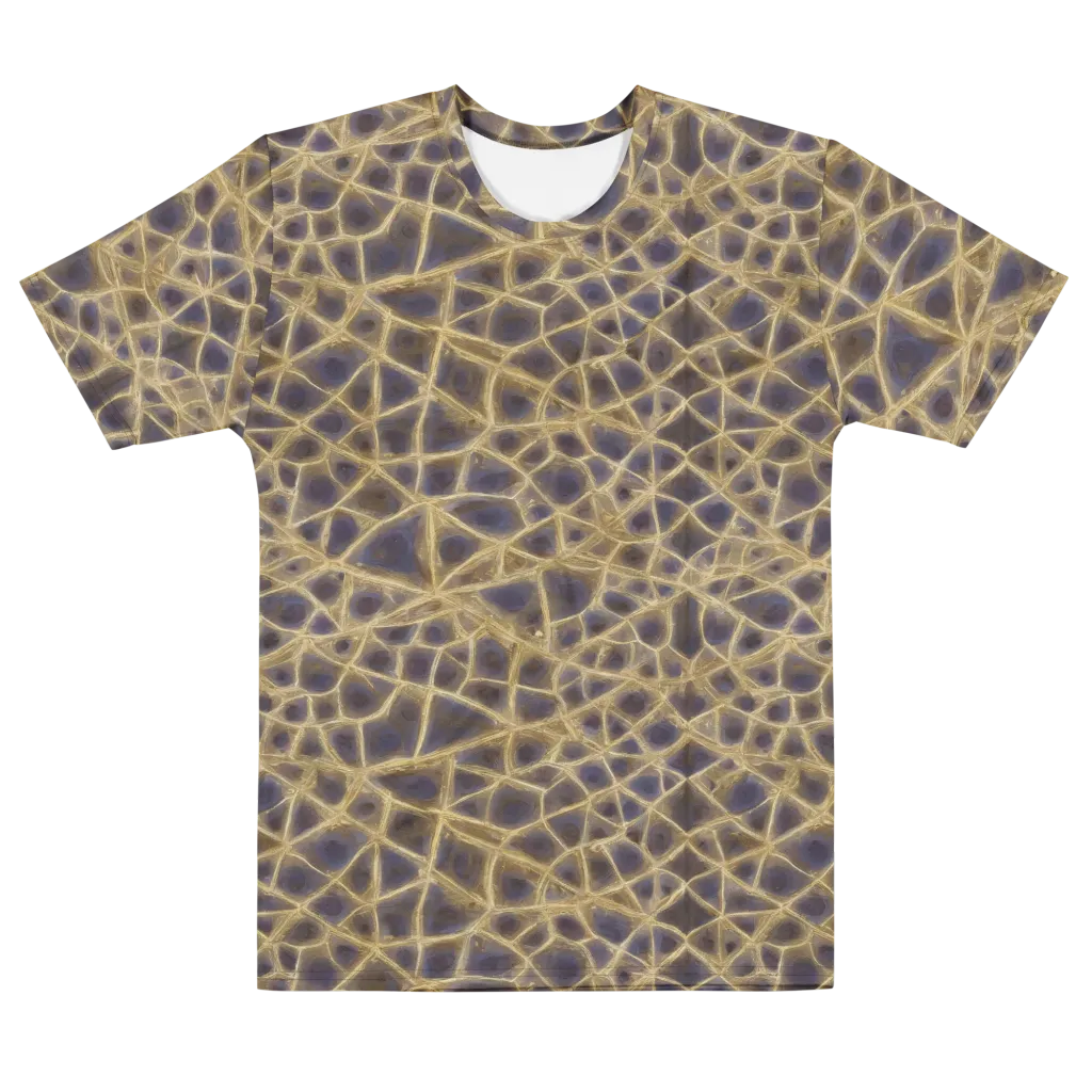 Gilded Labyrinth on Men's Cotton Crew Neck T-Shirt — Front