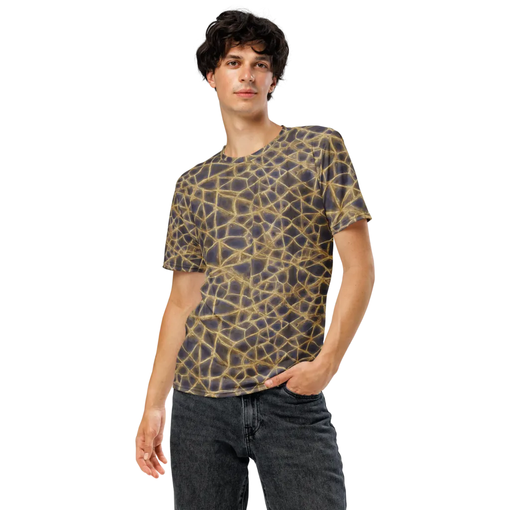 Gilded Labyrinth on Men's Crew Neck T-Shirt — Front