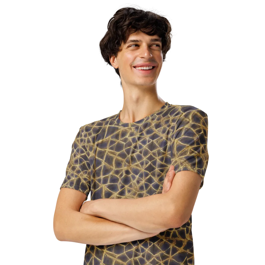 Gilded Labyrinth on Men's Crew Neck T-Shirt — Left Front
