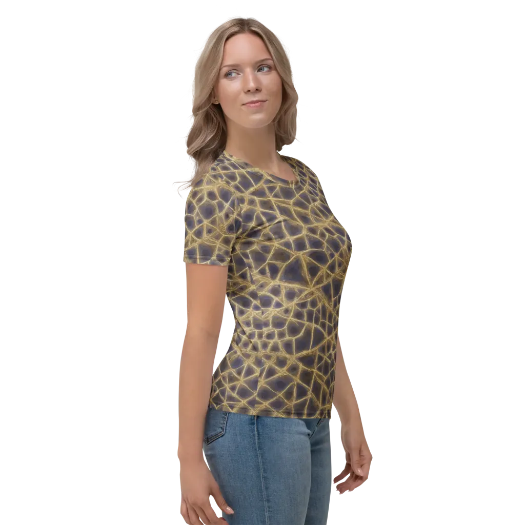 Gilded Labyrinth on Women's Crew Neck T-Shirt — Right