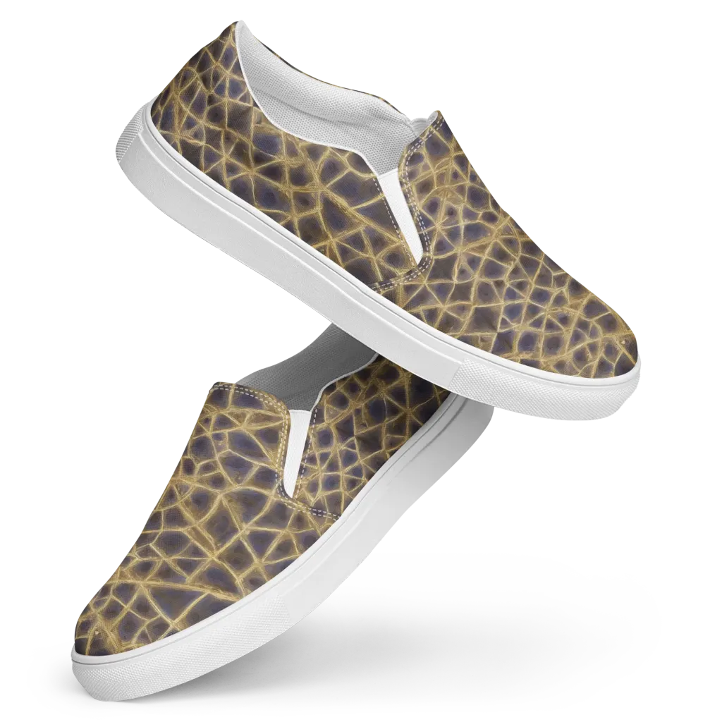 Gilded Labyrinth on Women's Slip-On Canvas Shoes — Front