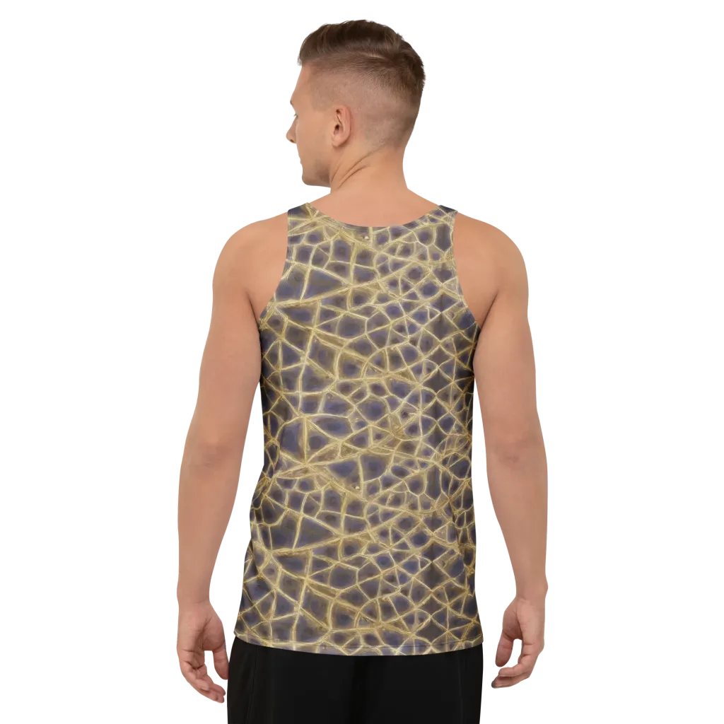 Gilded Labyrinth on Men's Tank Top — Back