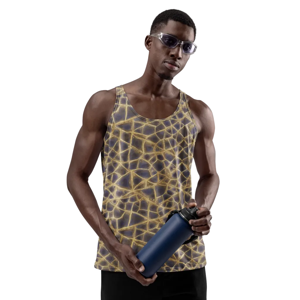 Gilded Labyrinth on Men's Tank Top — Front