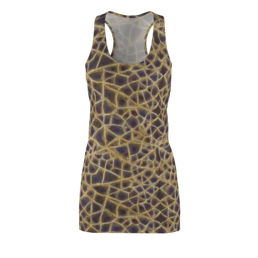 Gilded Labyrinth on a Racerback Dress