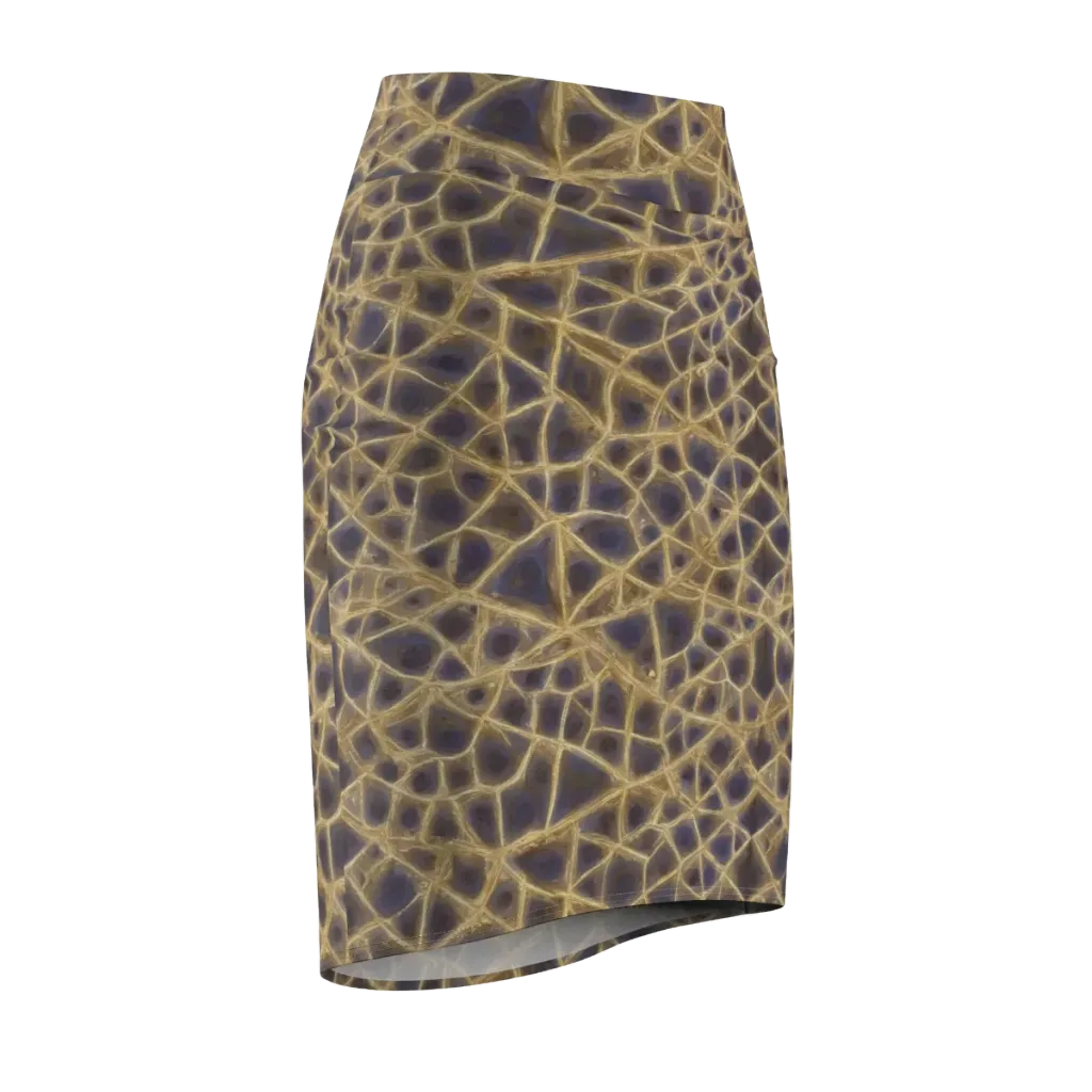 Gilded Labyrinth on Pencil Skirt — Front Side