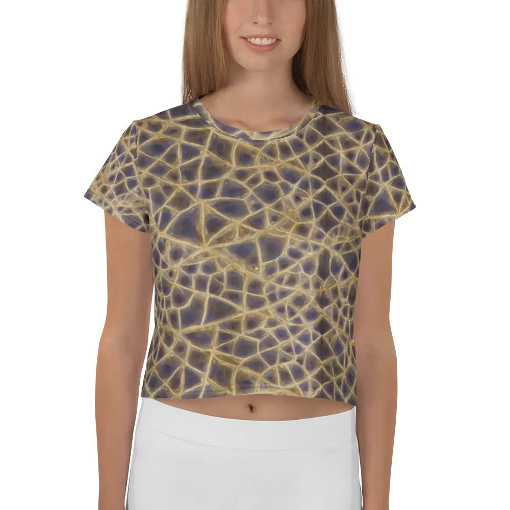 Gilded Labyrinth on Crop Tee — Front