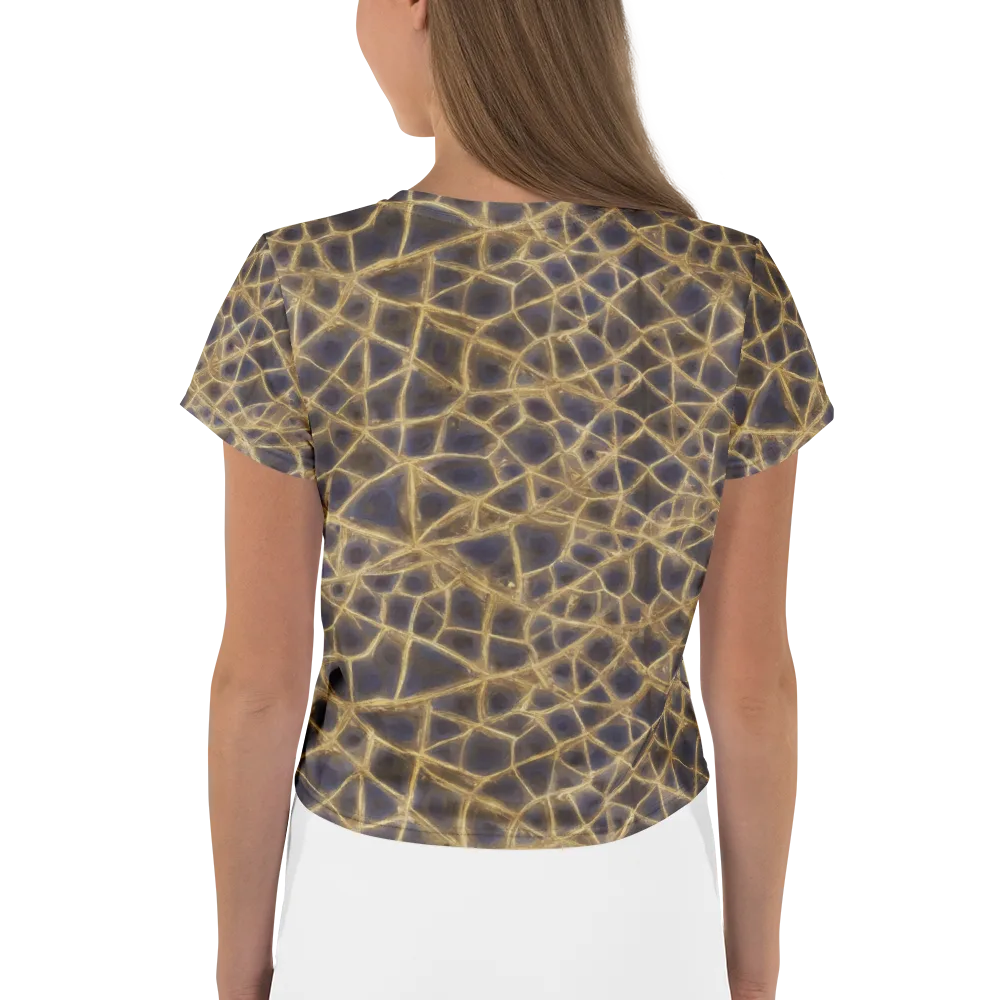 Gilded Labyrinth on Crop Tee — Back