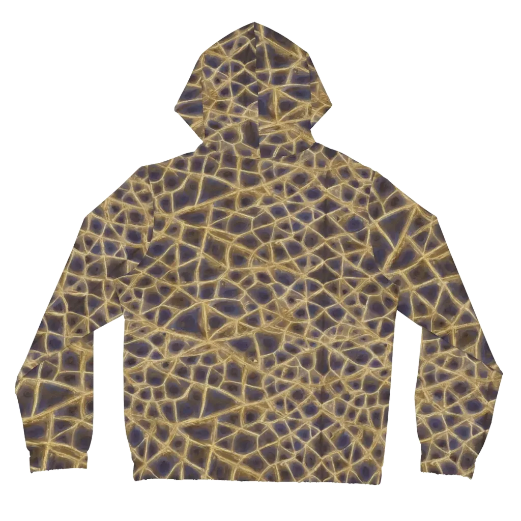 Gilded Labyrinth on Women's Full-Zip Hoodie — Back