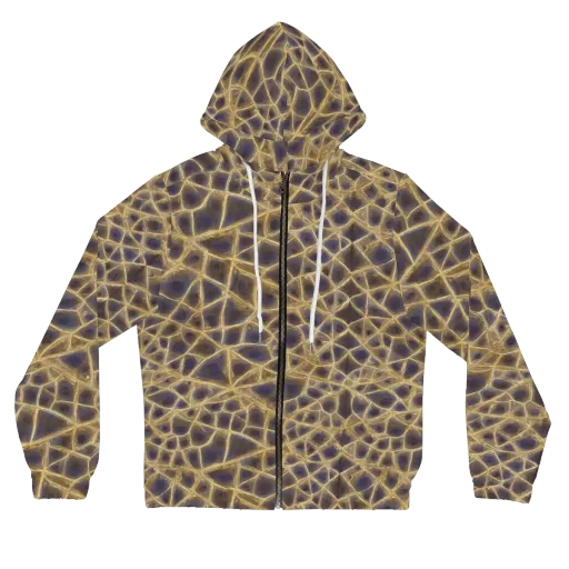 Gilded Labyrinth on a Women's Full-Zip Hoodie