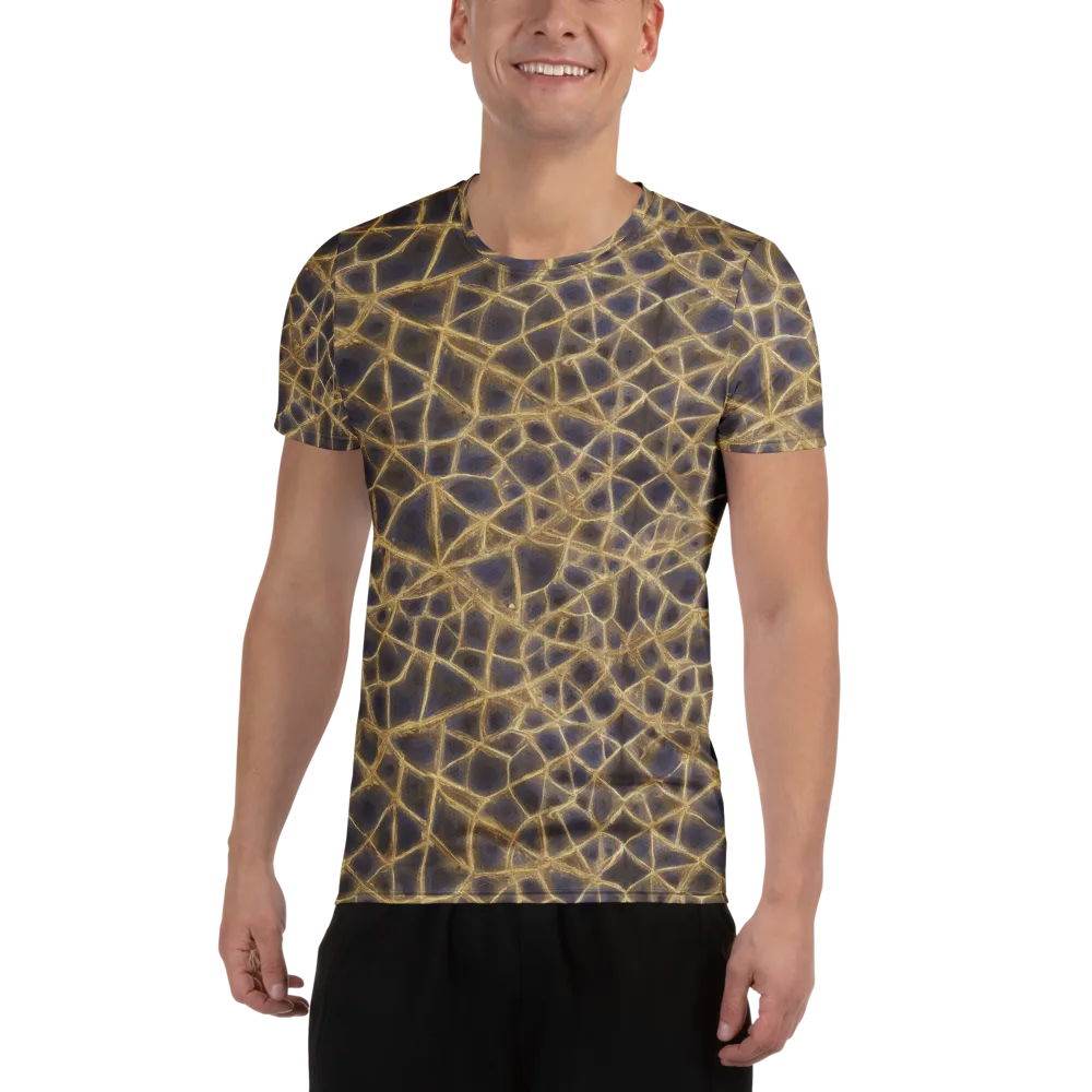 Gilded Labyrinth on Men's Athletic T-Shirt — Front