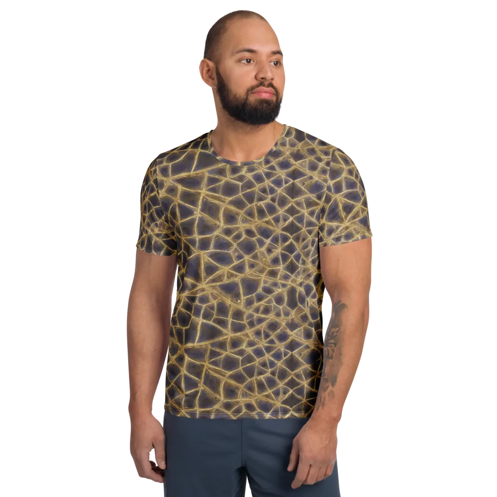 Gilded Labyrinth on Men's Athletic T-Shirt — Front