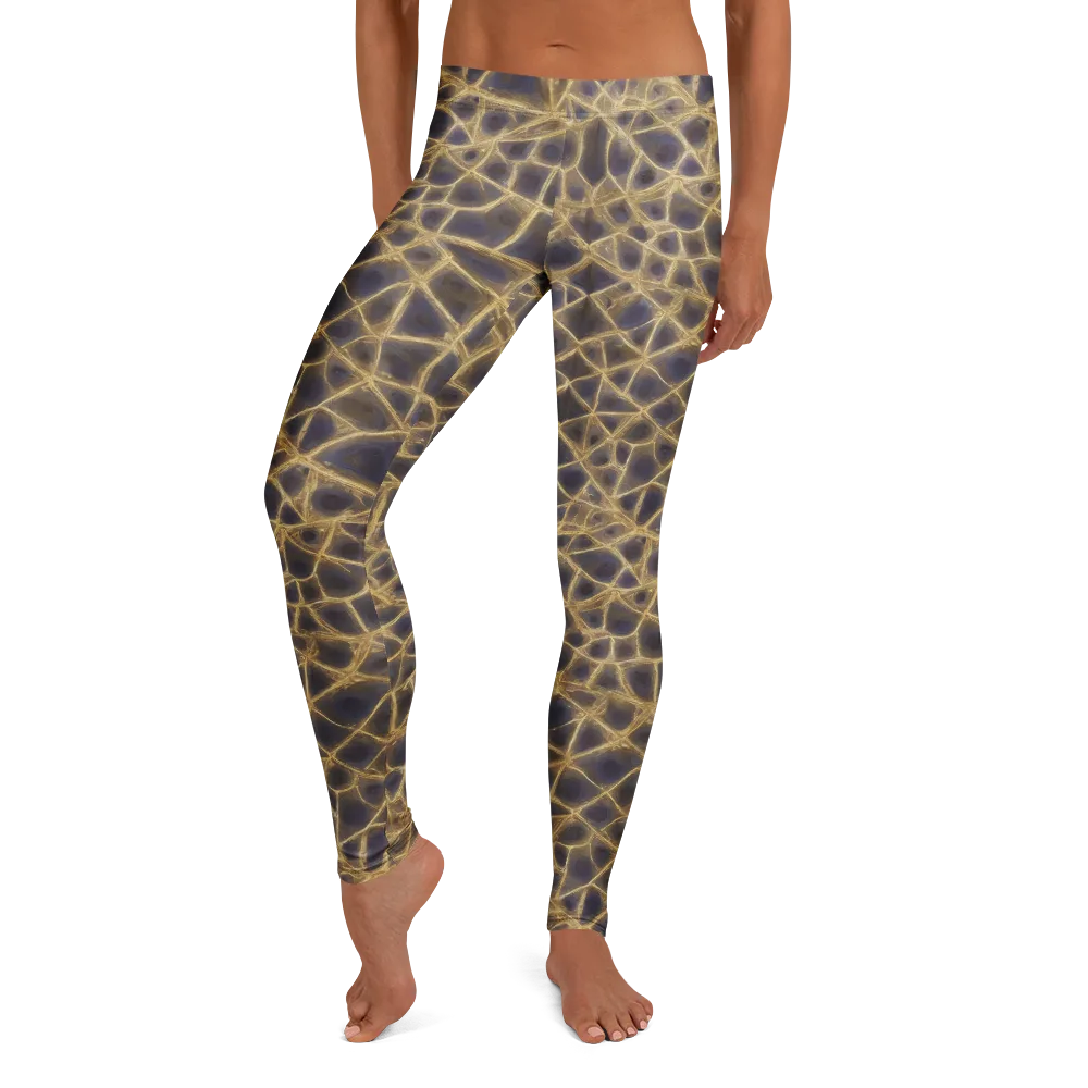 Gilded Labyrinth on Leggings — Front