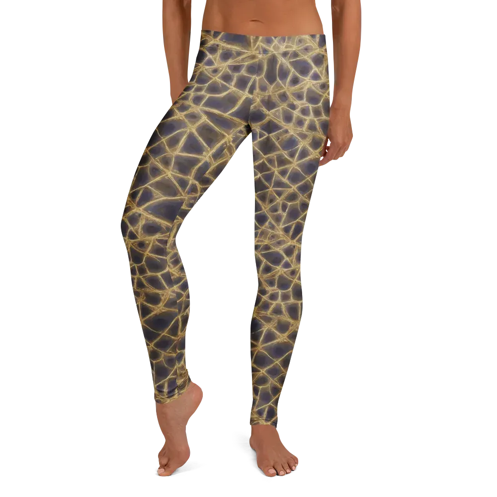 Gilded Labyrinth on Leggings — Front