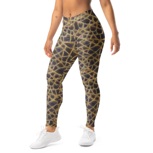 Gilded Labyrinth on a Leggings