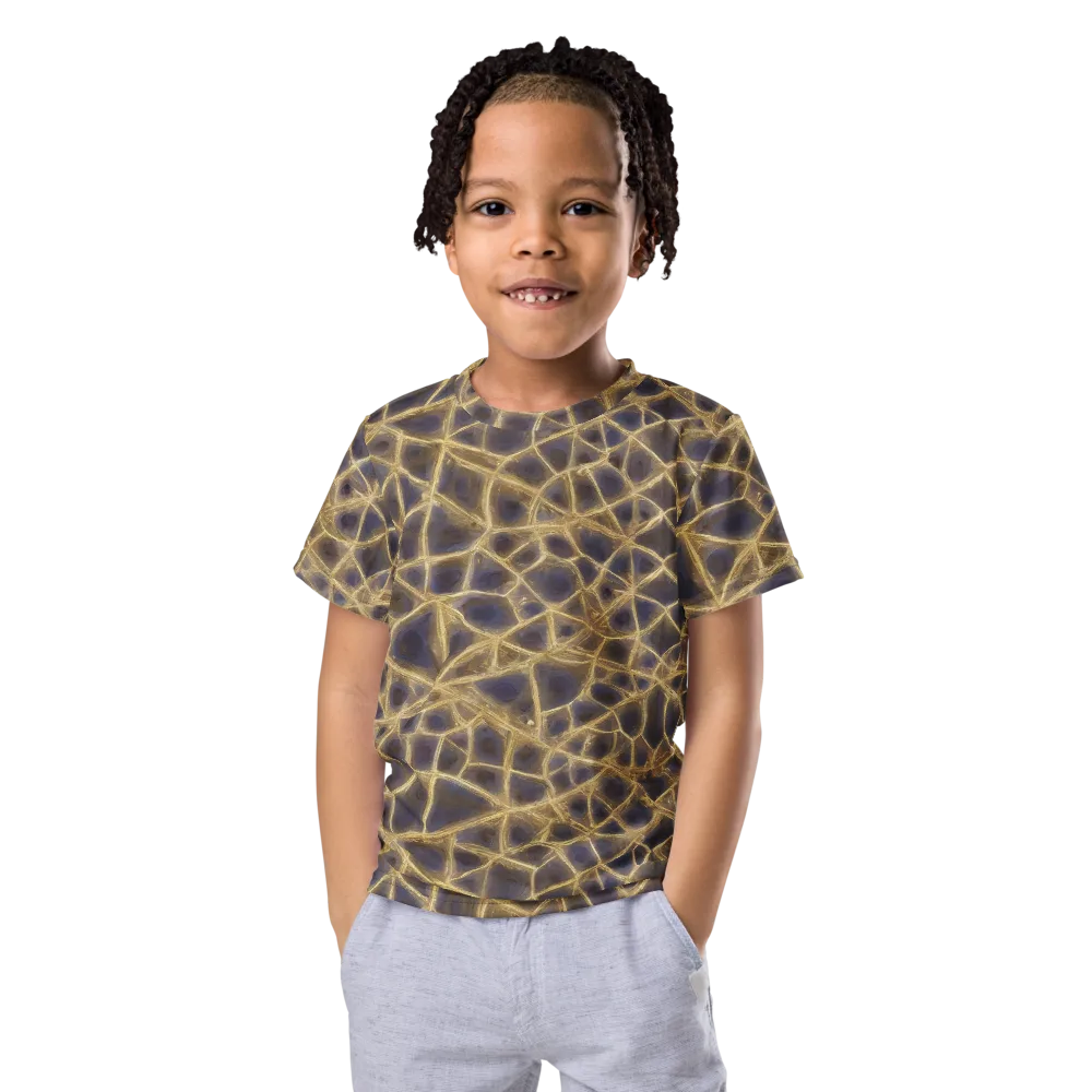 Gilded Labyrinth on Kids Crew Neck T-Shirt — Front