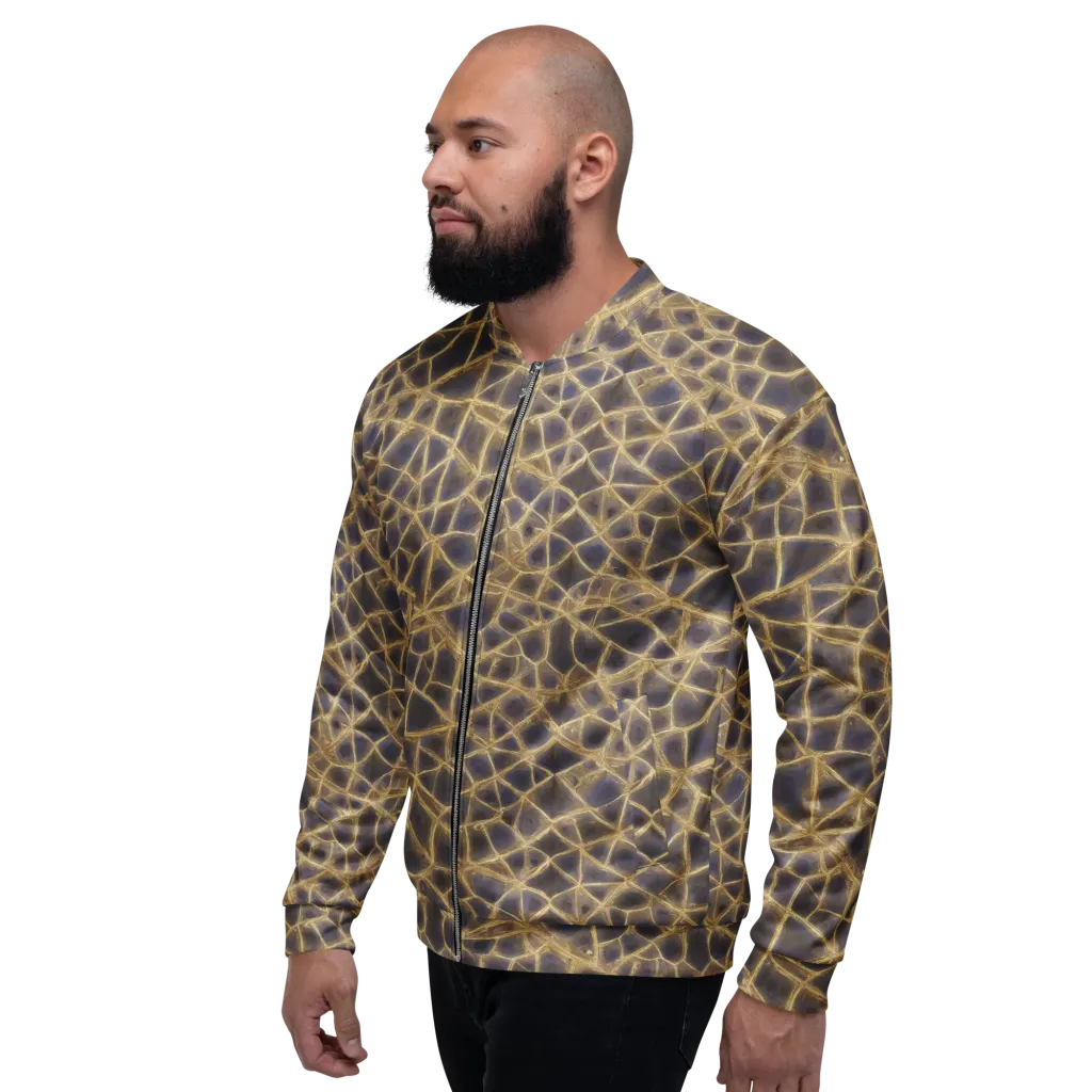 Gilded Labyrinth on Bomber Jacket — Left