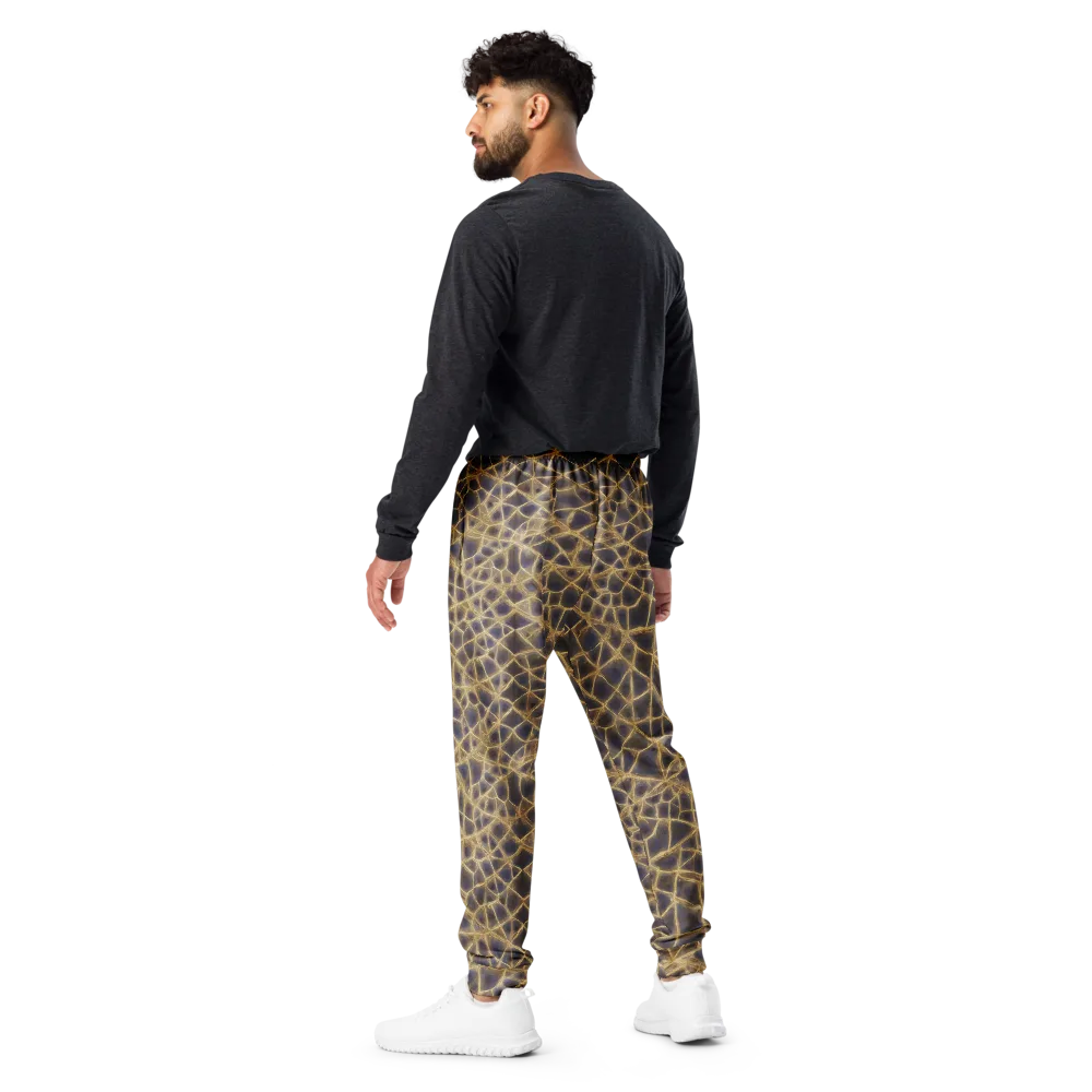 Gilded Labyrinth on Men's Joggers — Back
