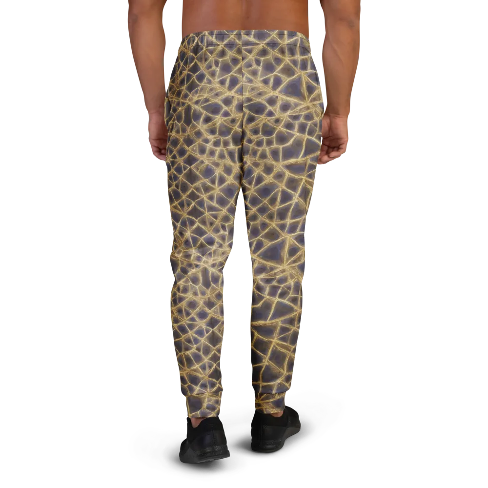Gilded Labyrinth on Men's Joggers — Back