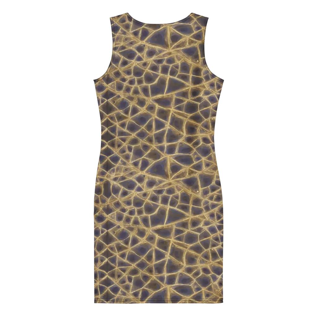 Gilded Labyrinth on Bodycon Dress — Back
