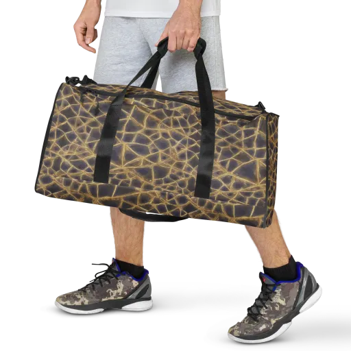 Gilded Labyrinth on a Duffle Bag