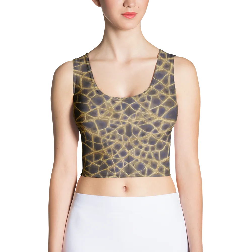 Gilded Labyrinth on Crop Top — Front