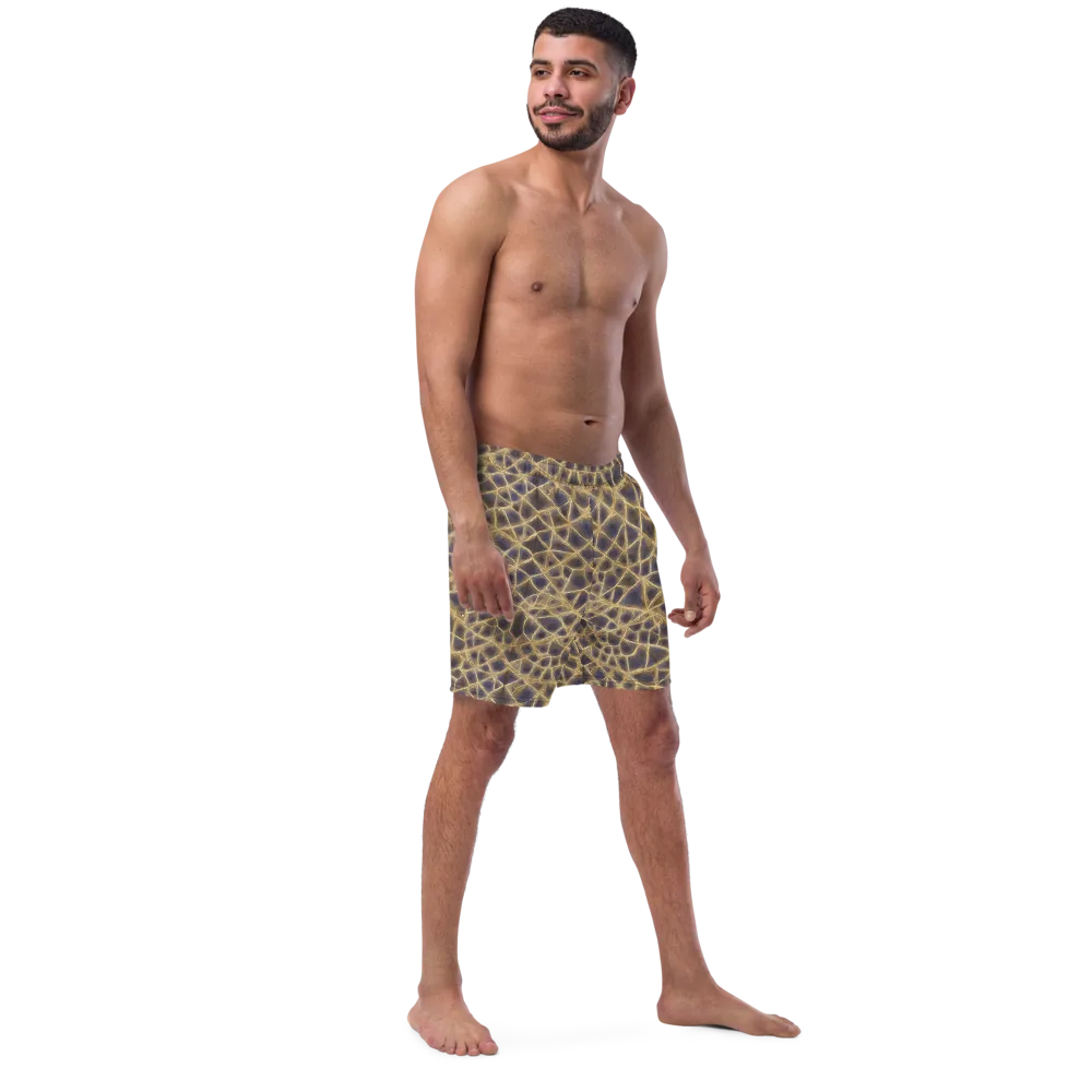 Gilded Labyrinth on Swim Trunks — Right Front