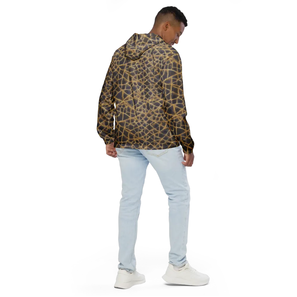 Gilded Labyrinth on Men's Windbreaker — Back