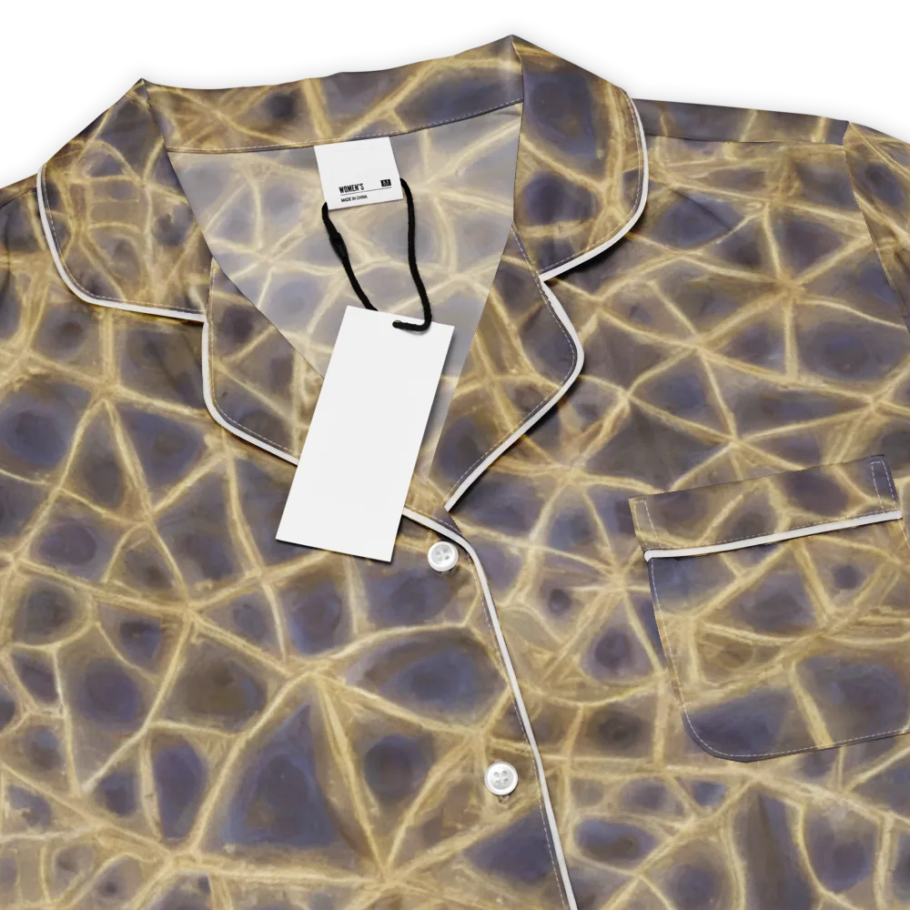 Gilded Labyrinth on Women's Short Sleeve Pajama Top — Product details