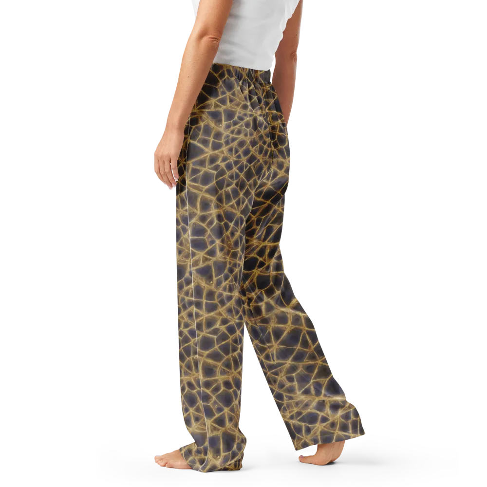 Gilded Labyrinth on Women's Pajama Pants — Left
