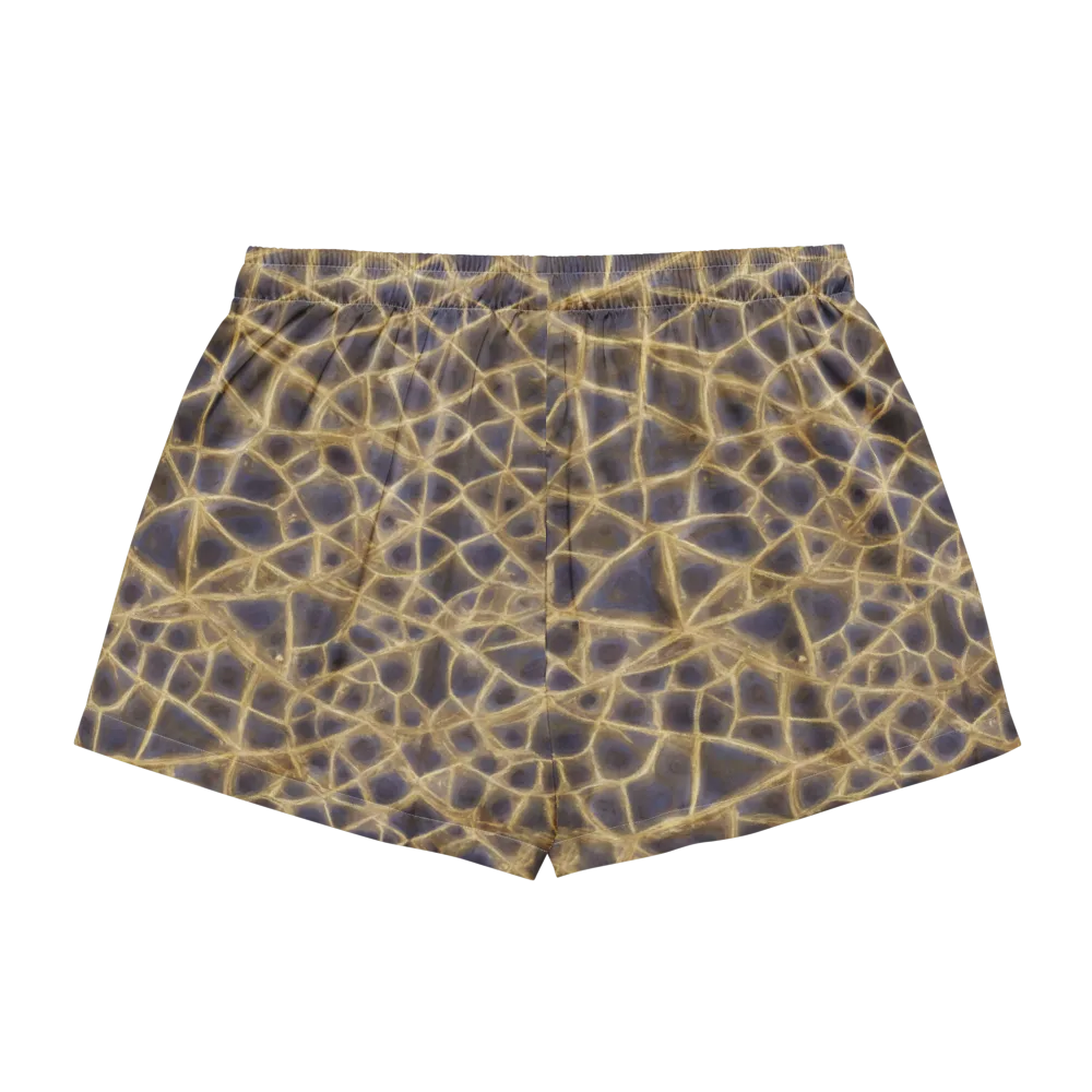 Gilded Labyrinth on Women's Pajama Shorts — Back