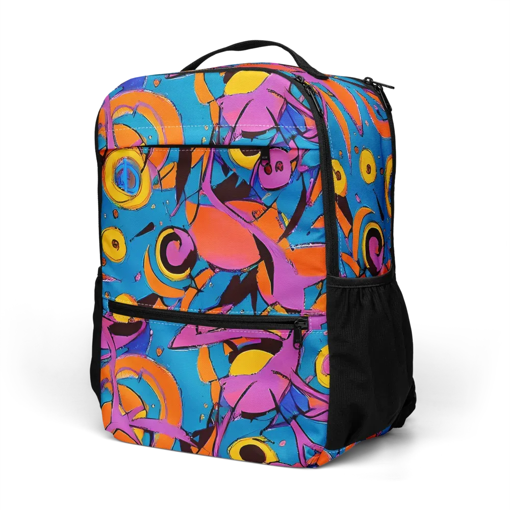 Hypercolor Maze on Utility Backpack — Left Front