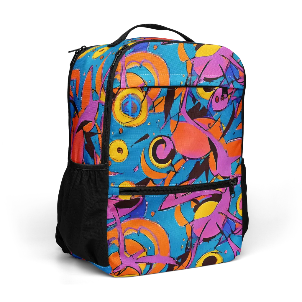 Hypercolor Maze on Utility Backpack — Right Front