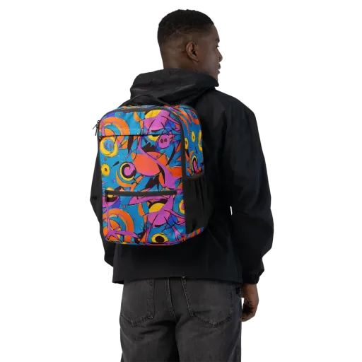 Hypercolor Maze on a Utility Backpack