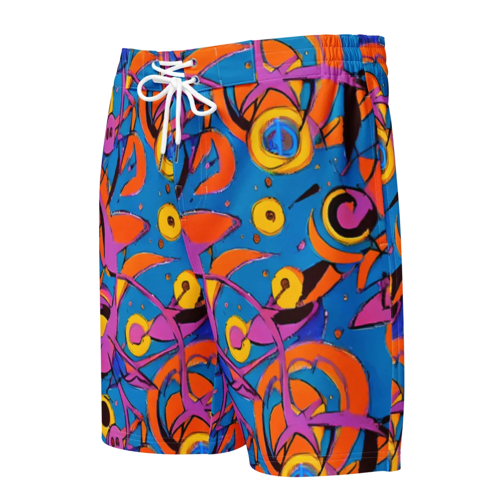 Hypercolor Maze on Men's Board Shorts — Front