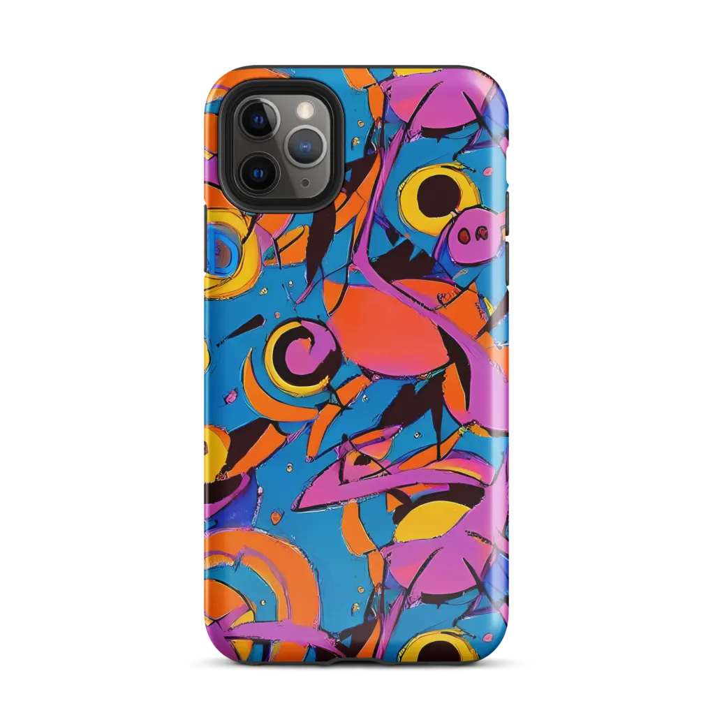 Hypercolor Maze on Tough Case for iPhone® — Front