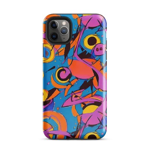 Hypercolor Maze on a Tough Case for iPhone®