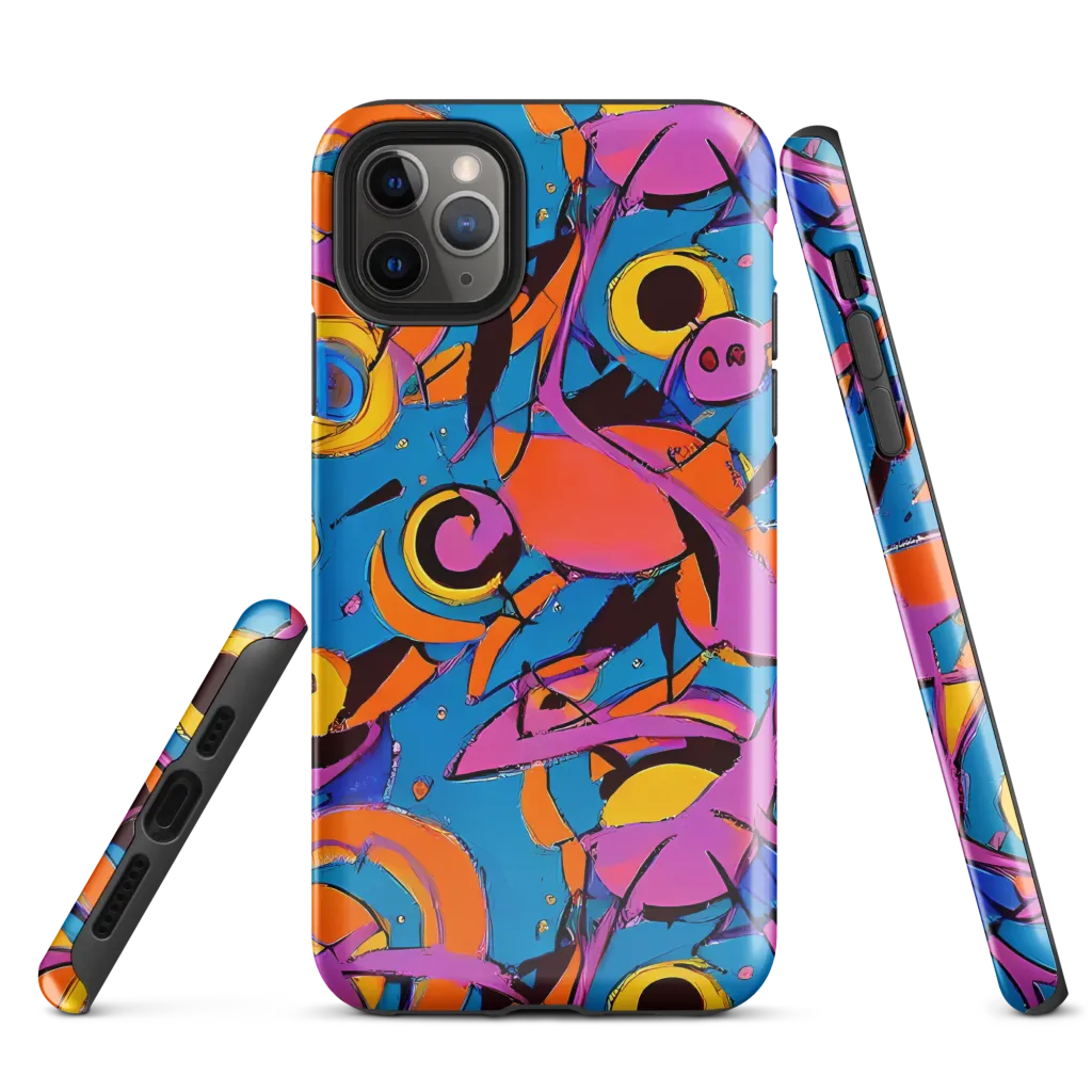 Hypercolor Maze on Tough Case for iPhone® — Front