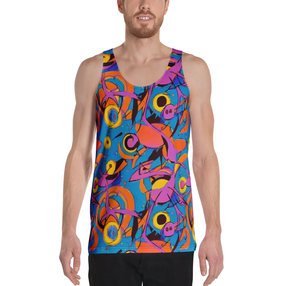 Hypercolor Maze on Men's Tank Top — Front