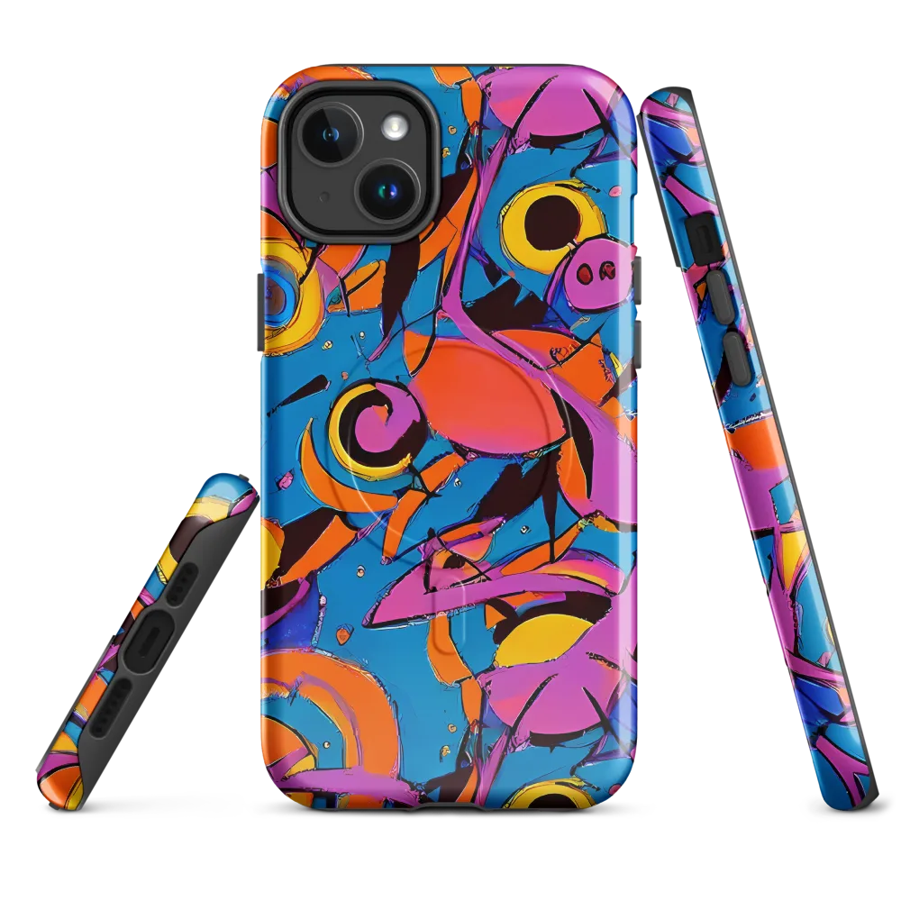 Hypercolor Maze on MagSafe Tough Case for iPhone® — Front