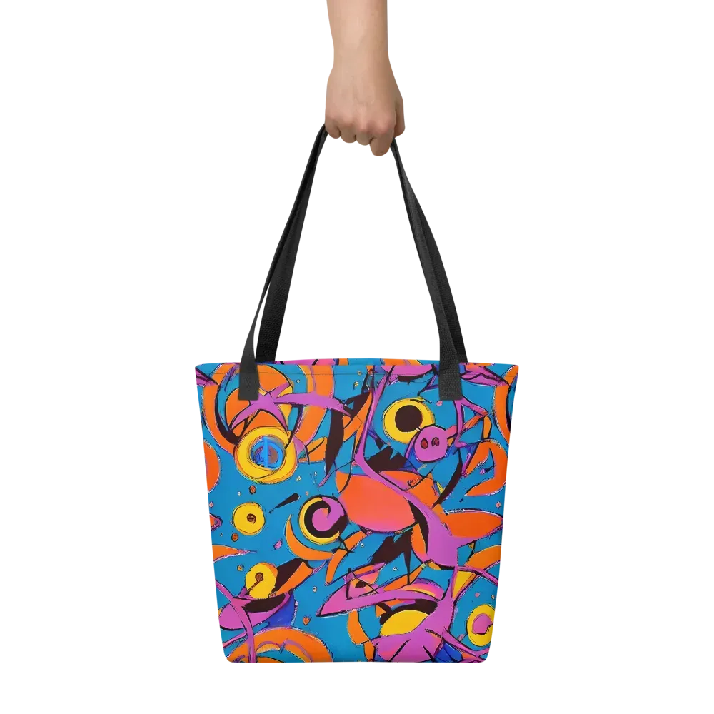 Hypercolor Maze on Tote Bag — Front
